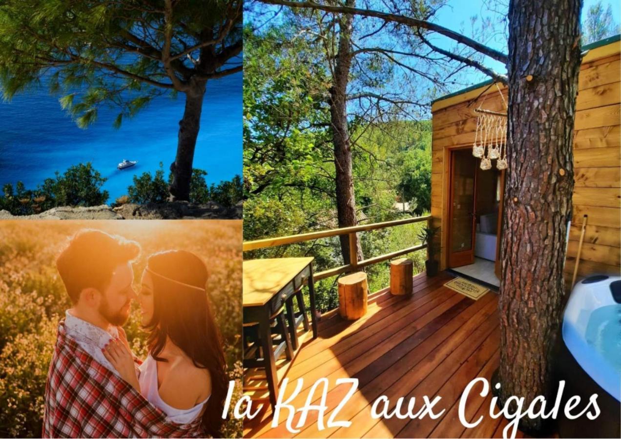 Cabane Dans Les Arbres "La Kaz Aux Cigales" Cuers Eksteriør bilde